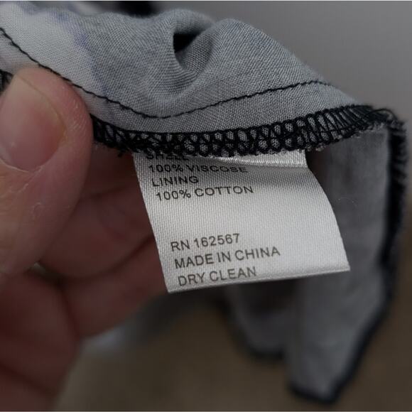 Busayo Collective Black & White Floral Halter Maxi Dress Size XL - Picture 8 of 9